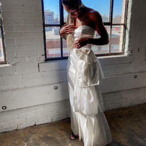 Incredible 1980s Speckled Glitter Gown